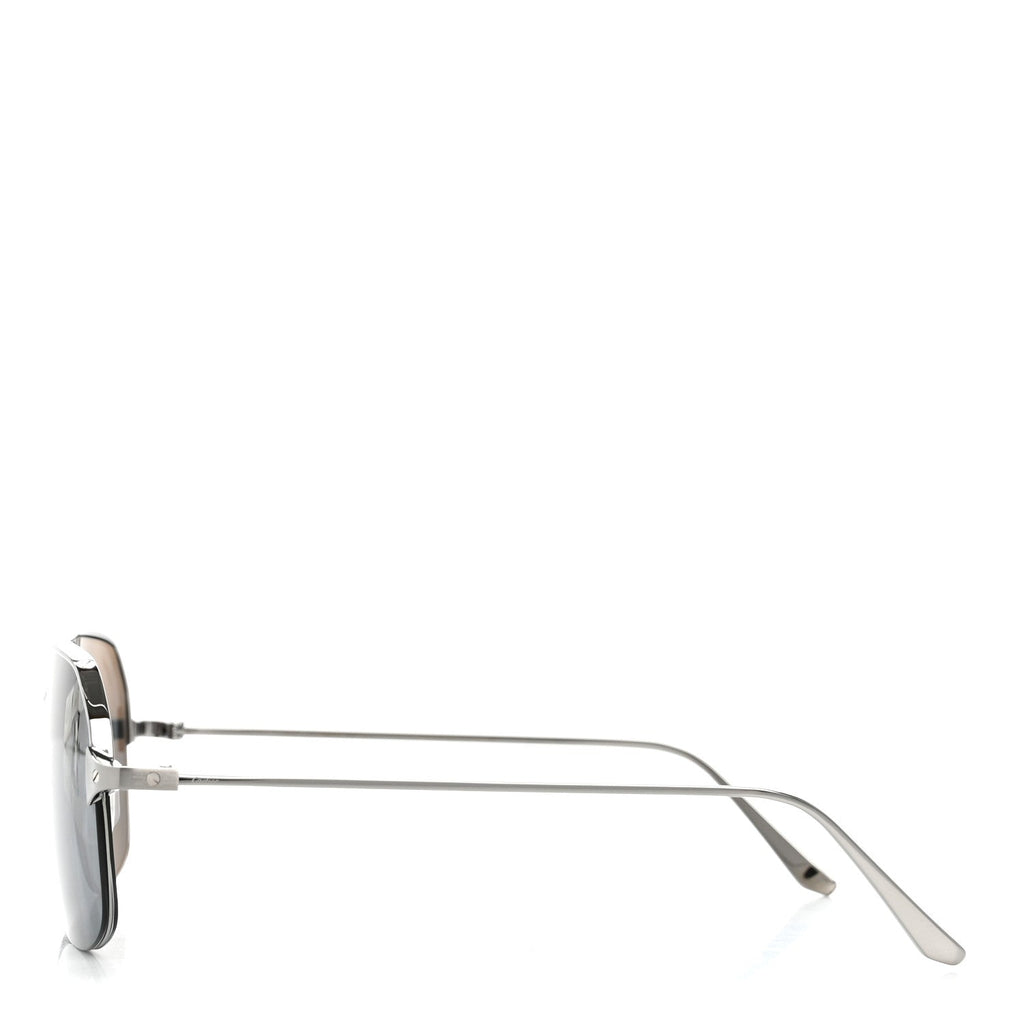 Cartier Aviator Sunglasses — Silver