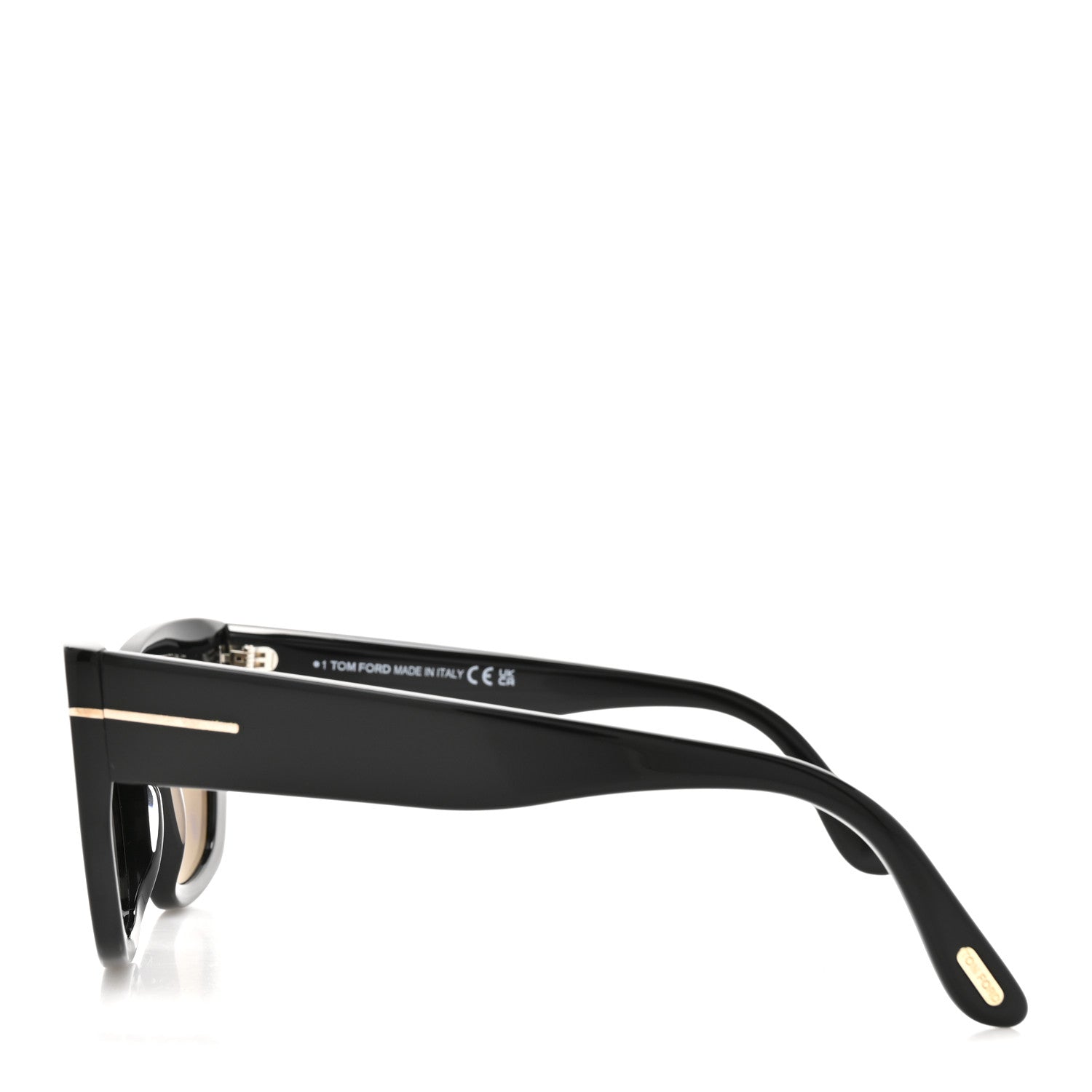 Tom Ford Square Sunglasses — Black TF1190