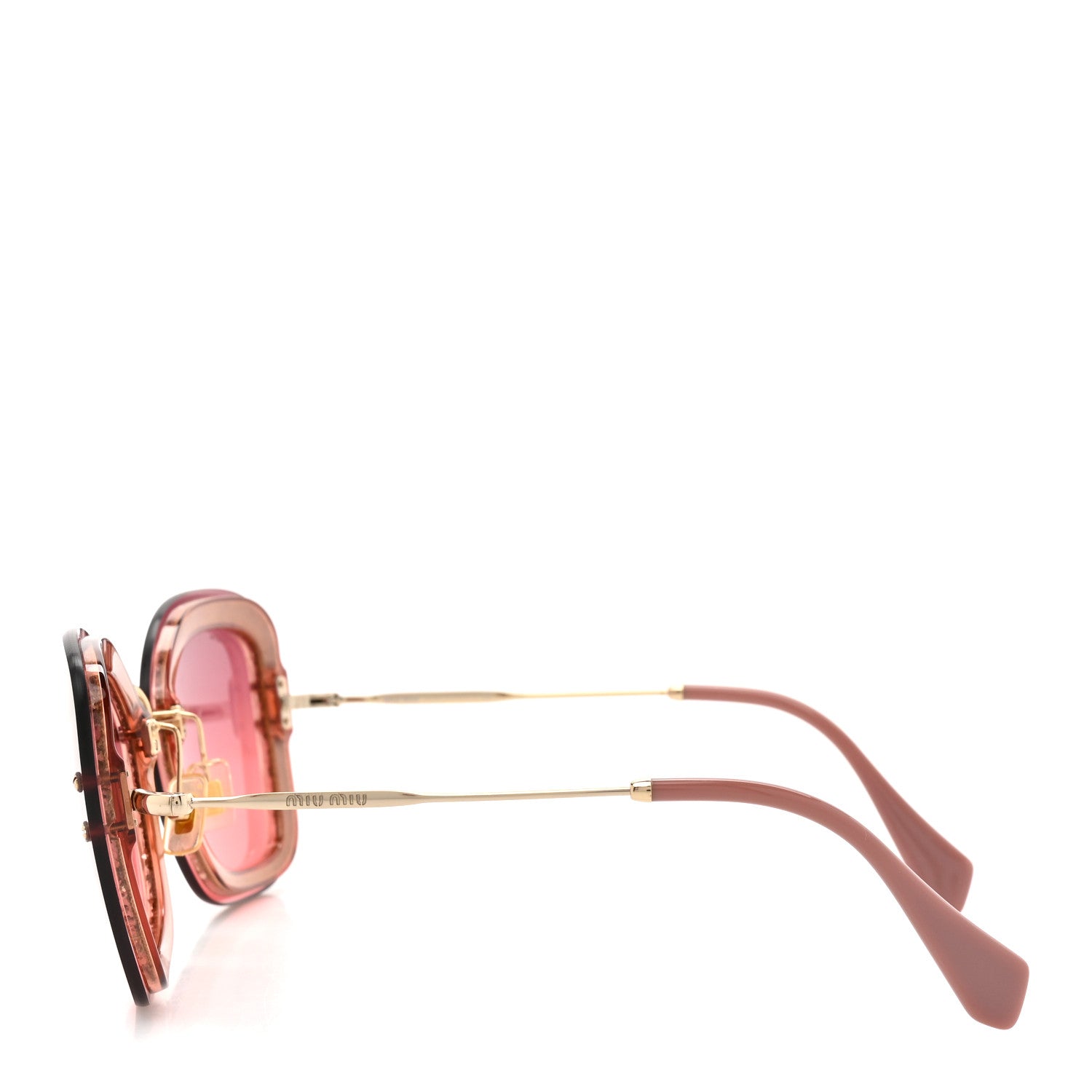 Miu Miu Cat-Eye Sunglasses — Pink SMU02T