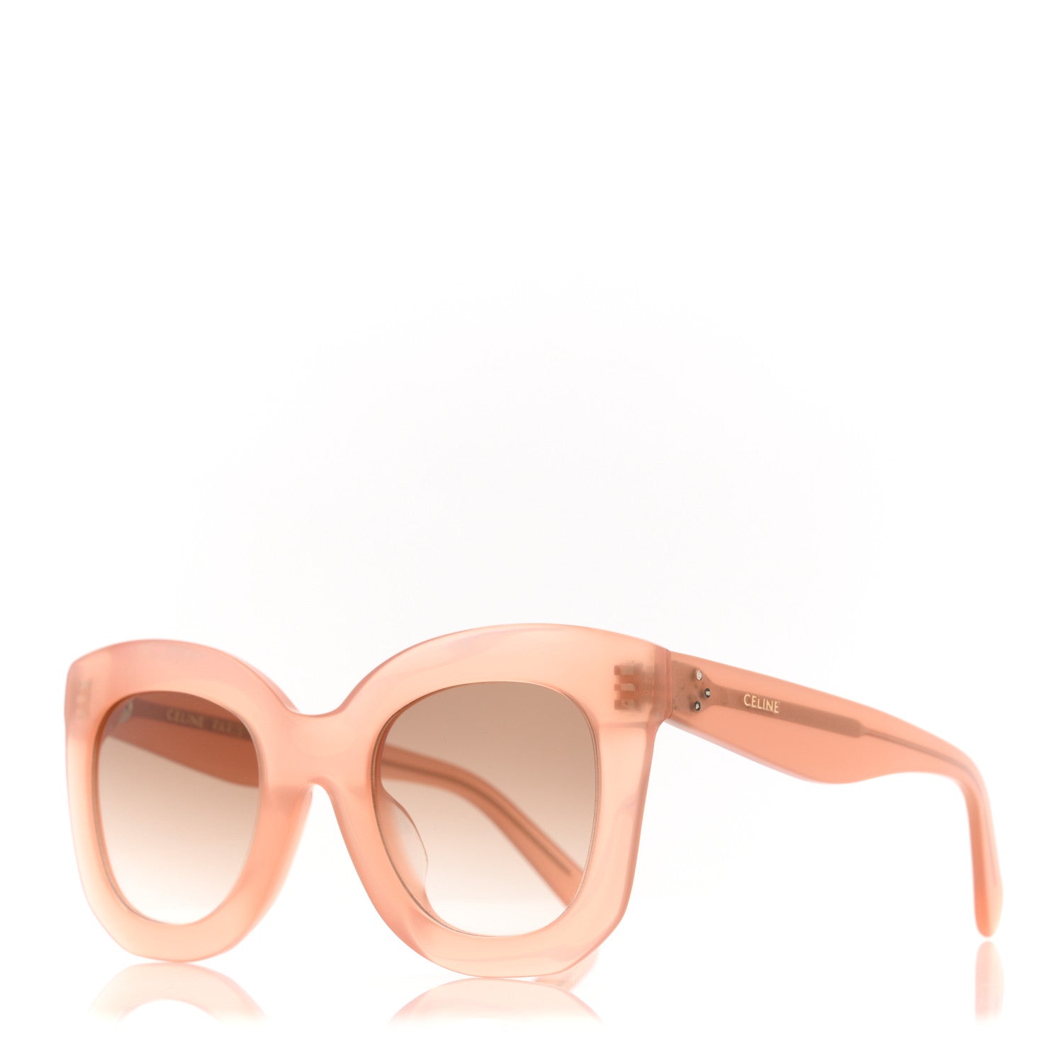 Celine Oversized Cat-Eye Sunglasses — Black
