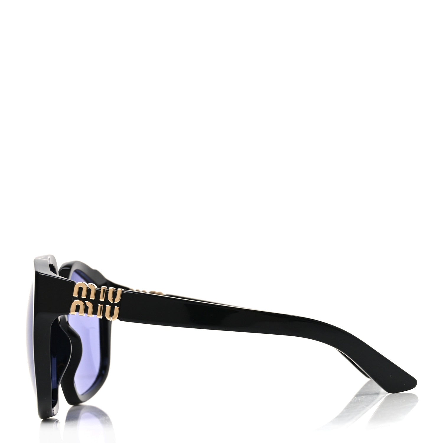 Miu Miu Square Sunglasses — Black