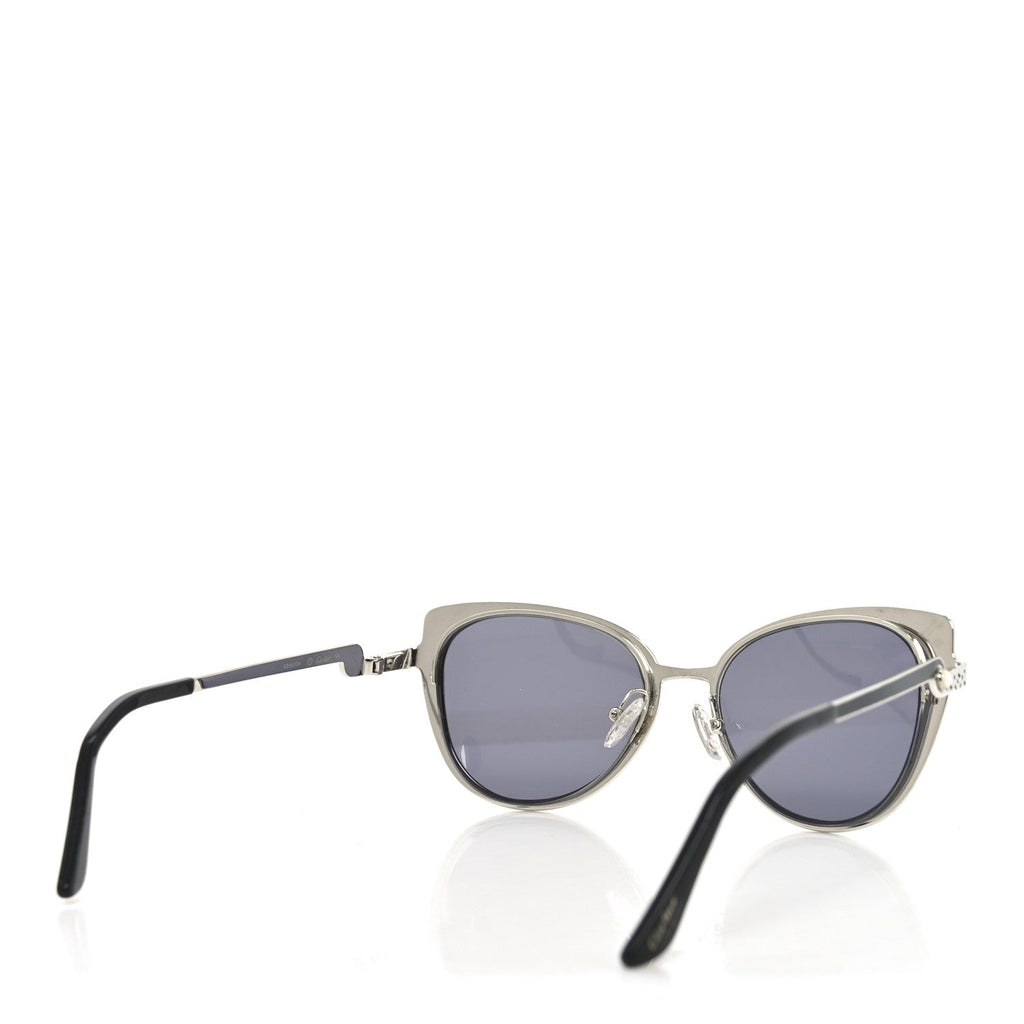 Cartier Cat-Eye Sunglasses — Silver
