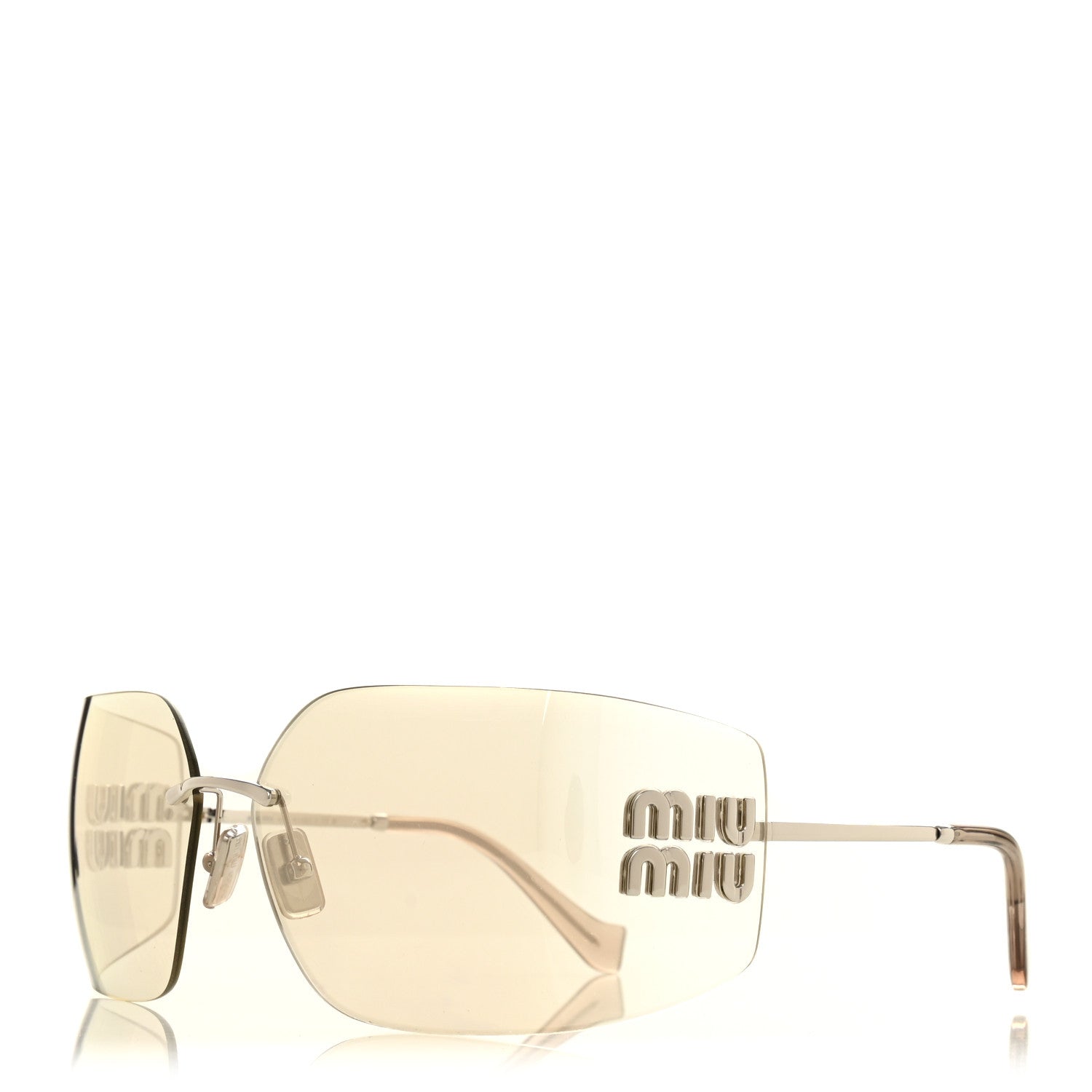 Miu Miu Square Sunglasses — Silver SMU54Y