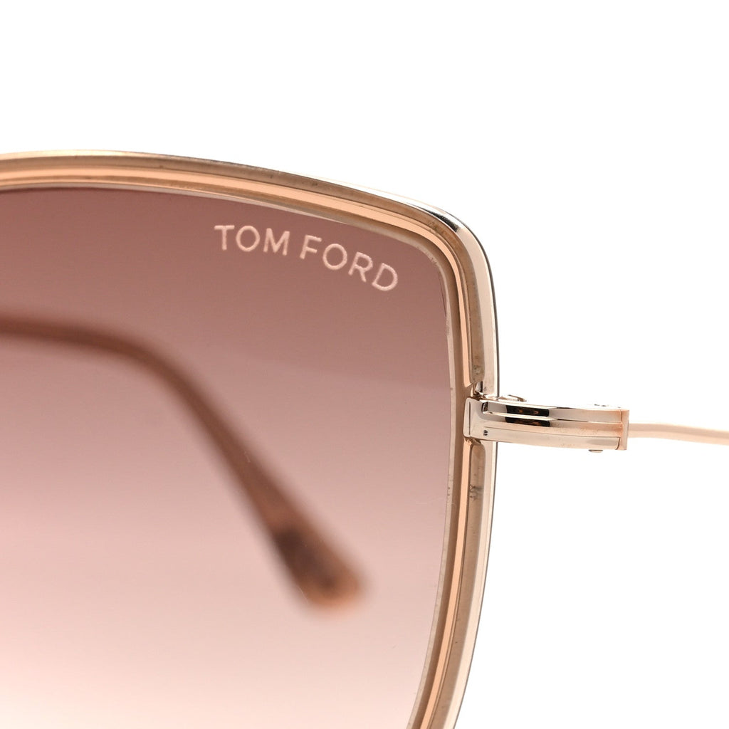 Tom Ford Square Sunglasses — Gold TF759