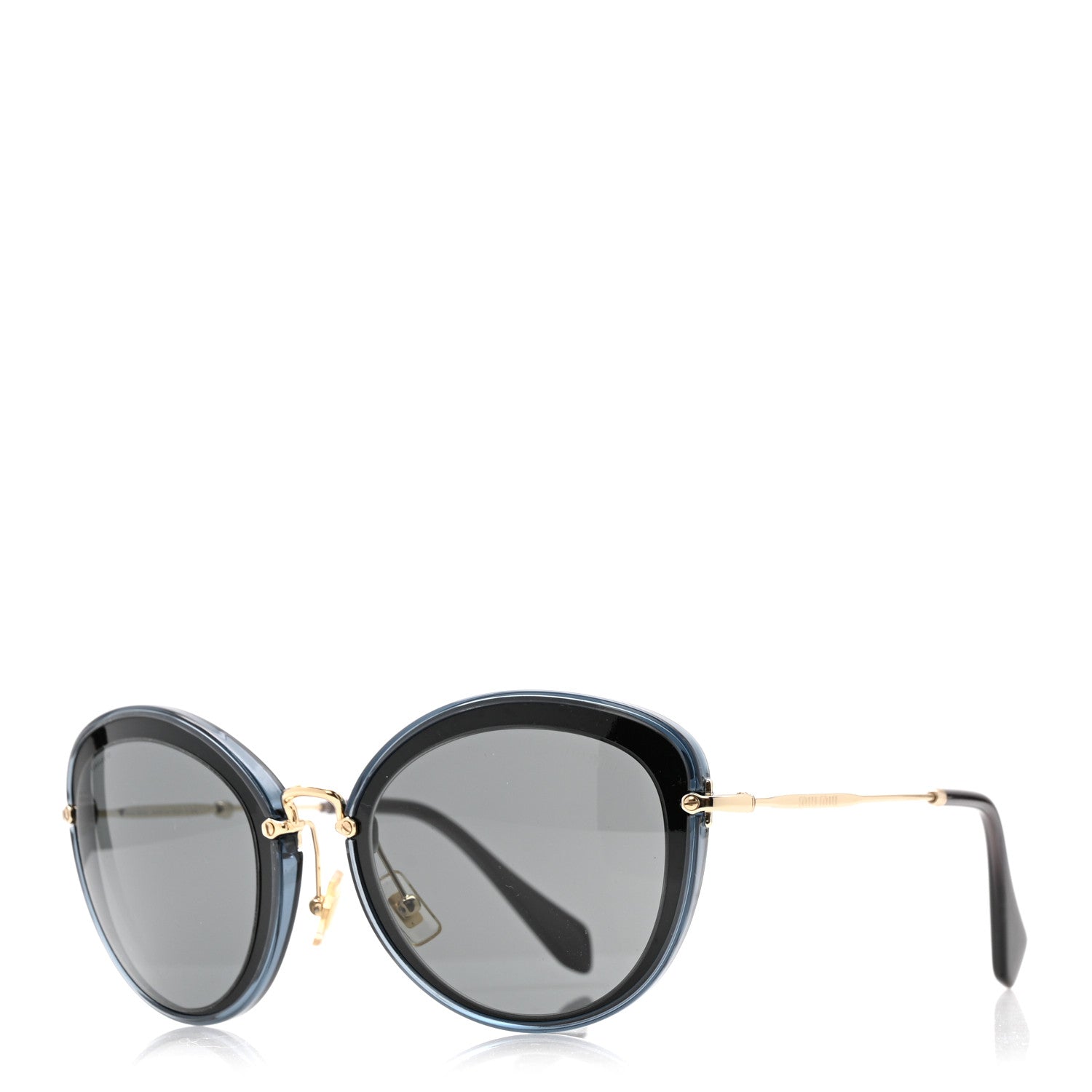Miu Miu Round Sunglasses — Gold SMU 50R