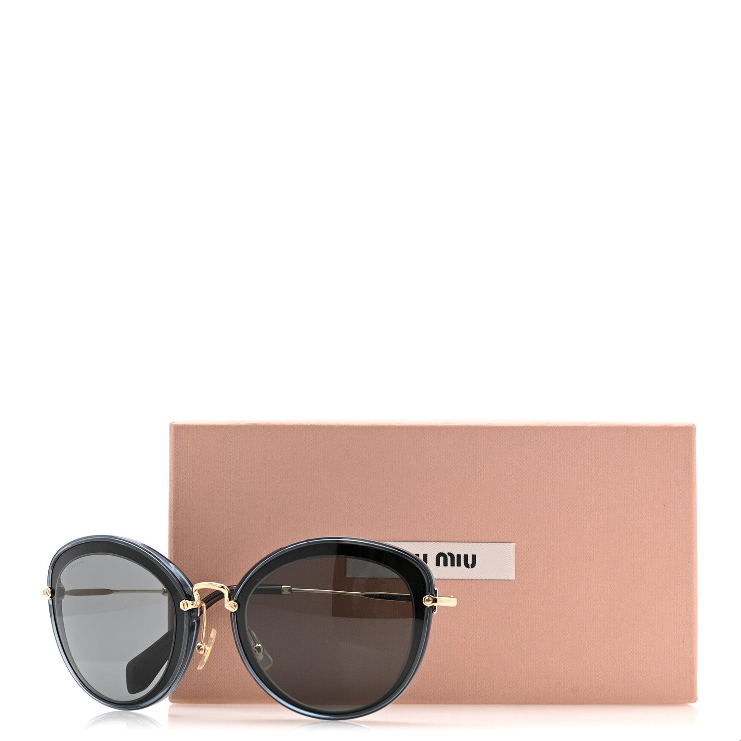 Miu Miu Round Sunglasses — Gold SMU 50R