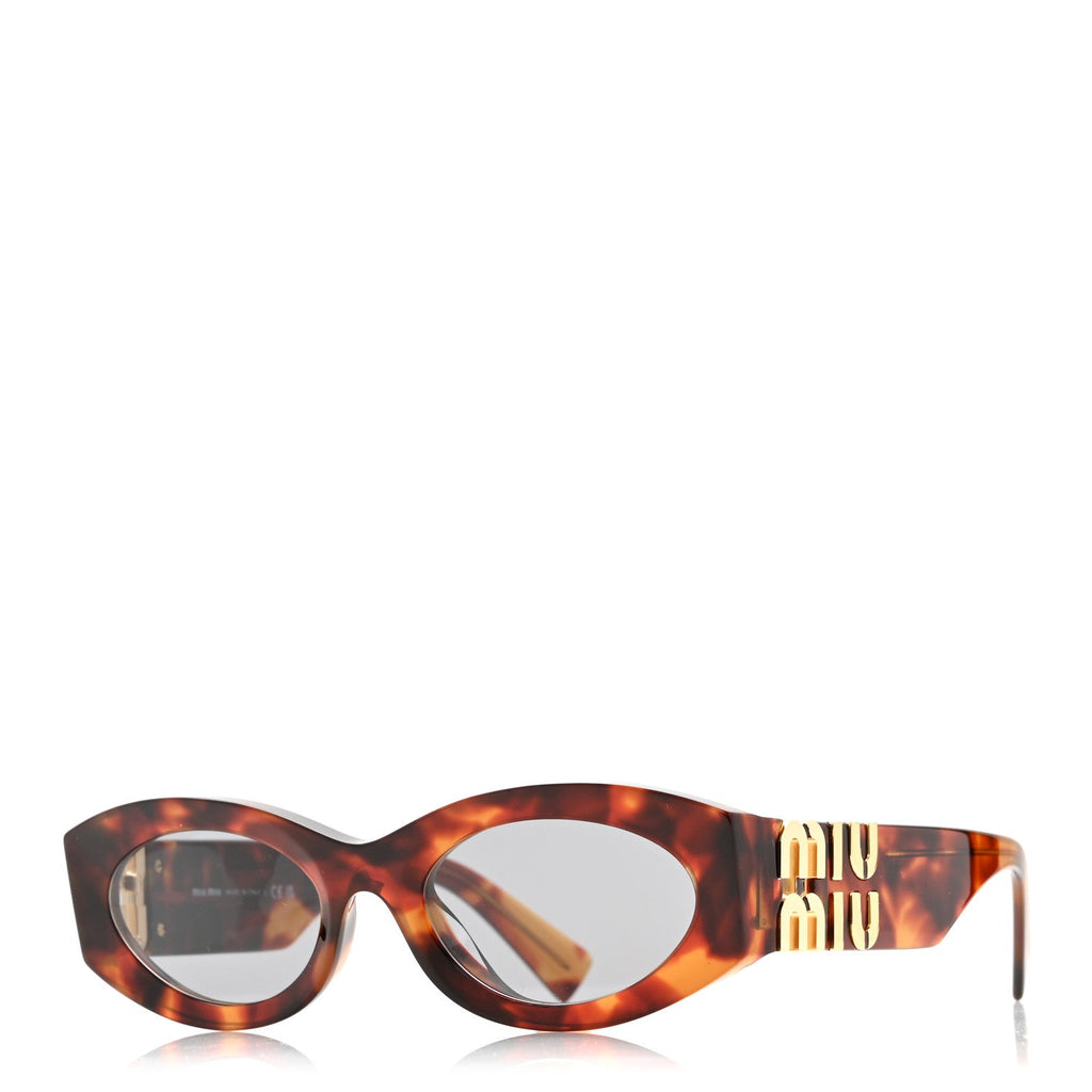 Miu Miu Oval Sunglasses — Havana SMU11W