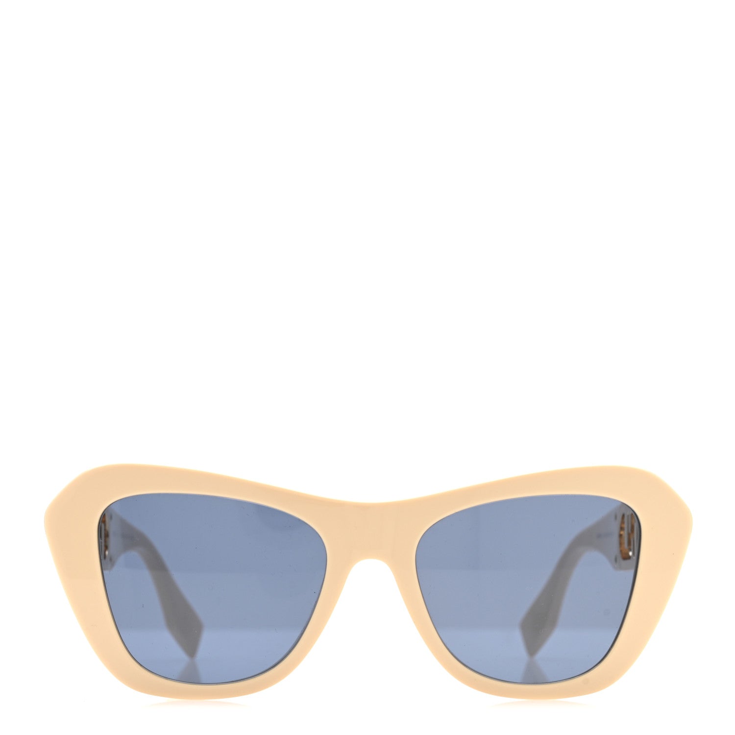 Fendi Square Sunglasses — Beige