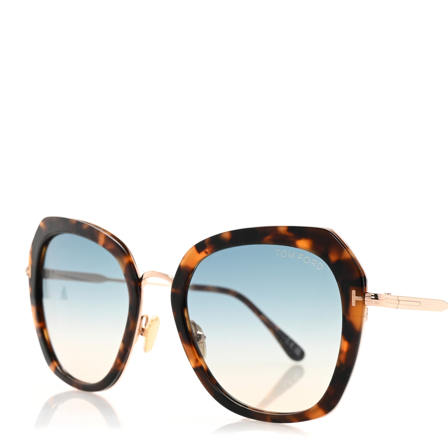 Tom Ford Square Sunglasses — Havana TF792