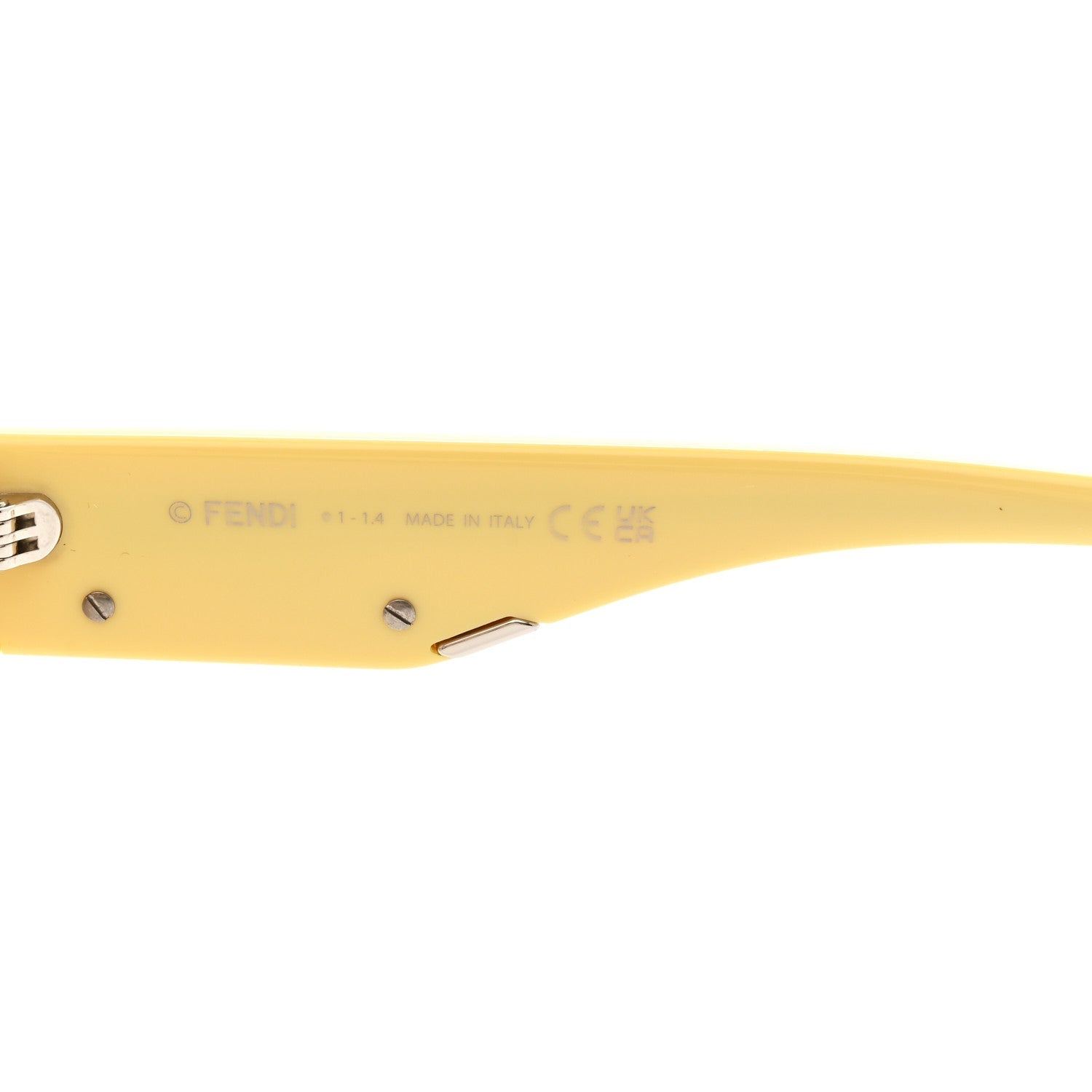 Fendi Round Sunglasses — Yellow
