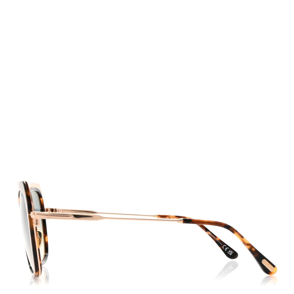 Tom Ford Square Sunglasses — Havana TF792