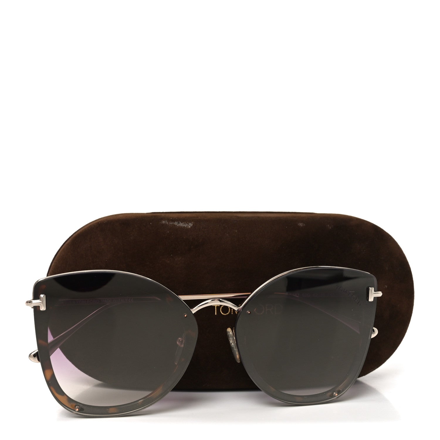 Tom Ford Cat-Eye Sunglasses — Havana TF657