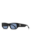 Fendi Oval Sunglasses — Black