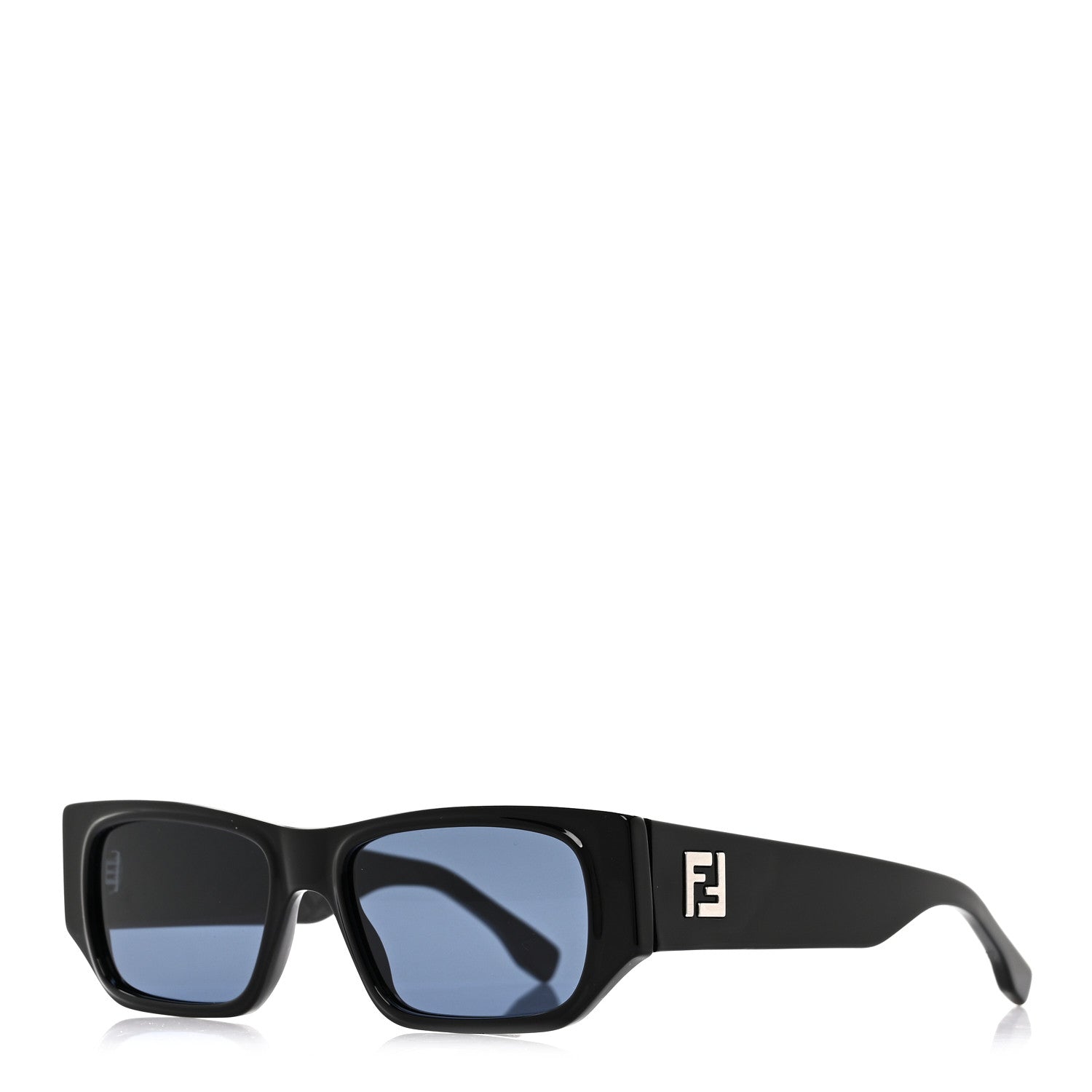 Fendi Oval Sunglasses — Black