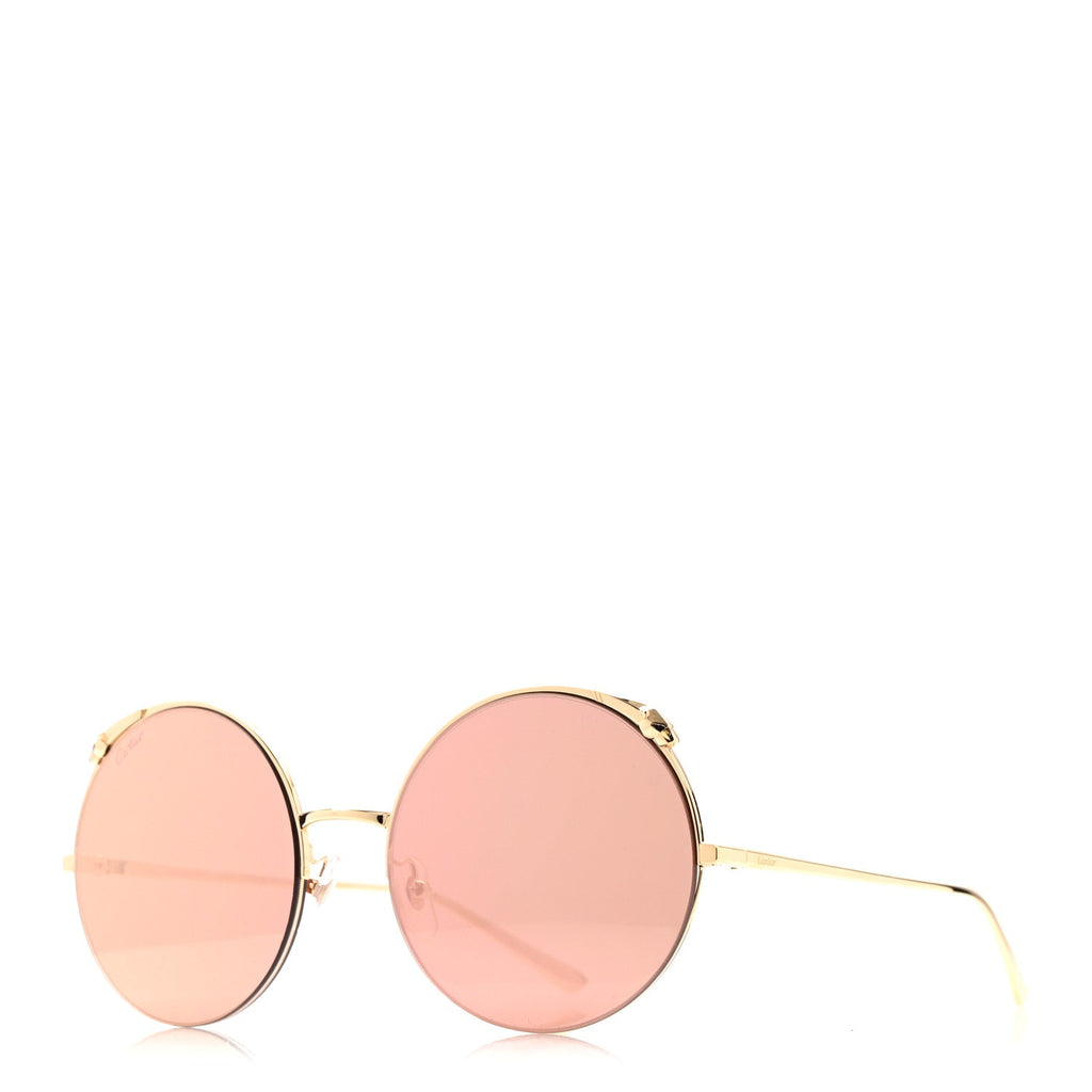 Cartier Round Sunglasses — Gold