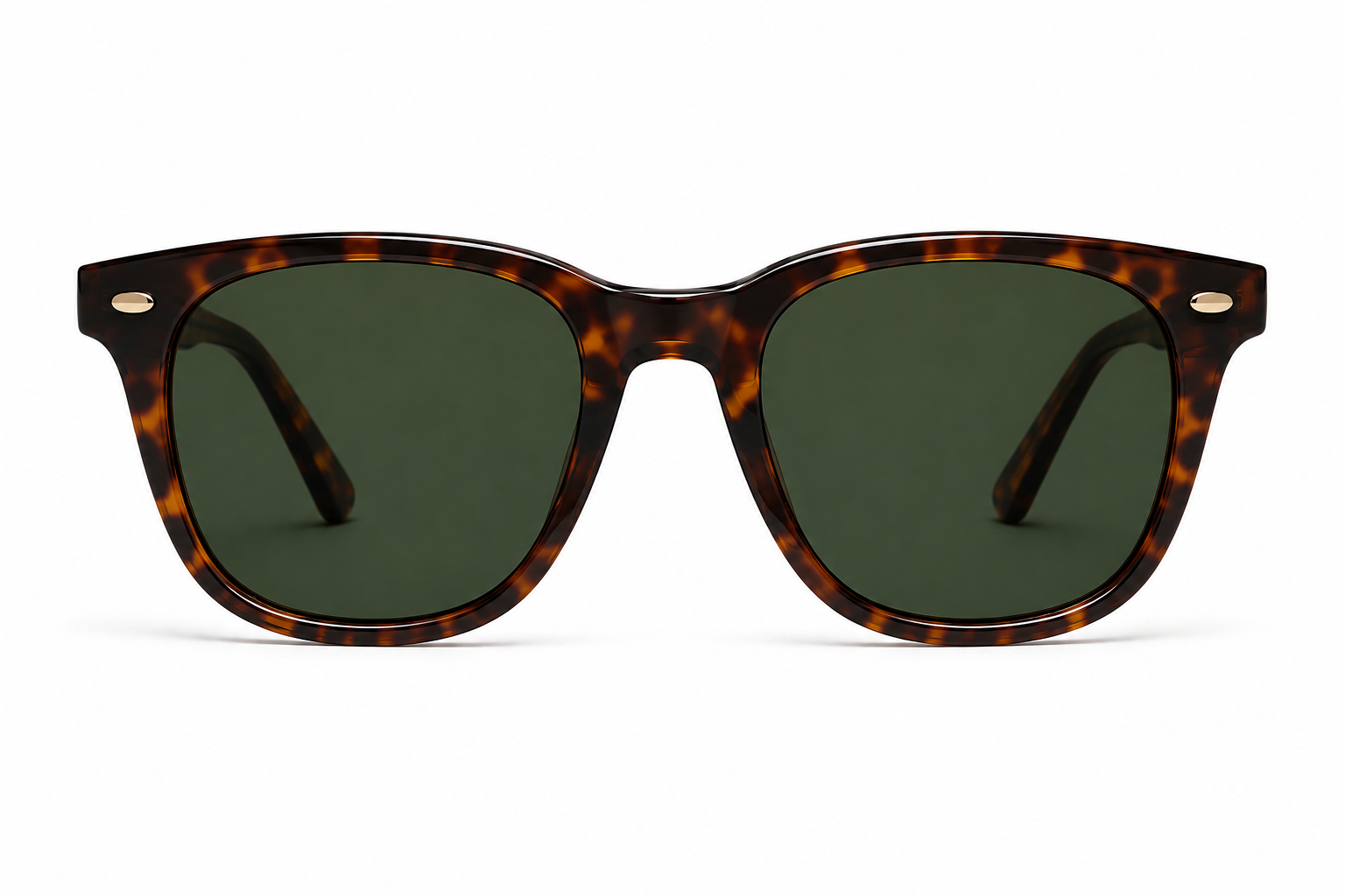 Zelvani Brown Dark Green Tint Glasses