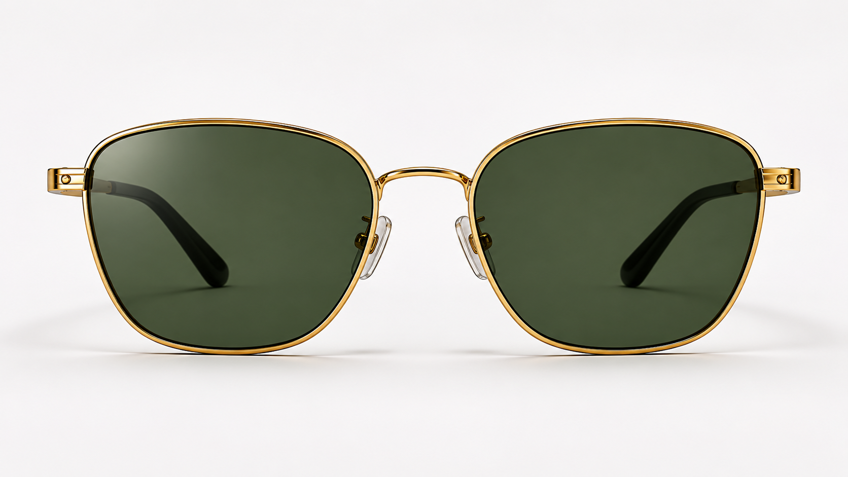 Zelvani Gold & Green Tint Glasses